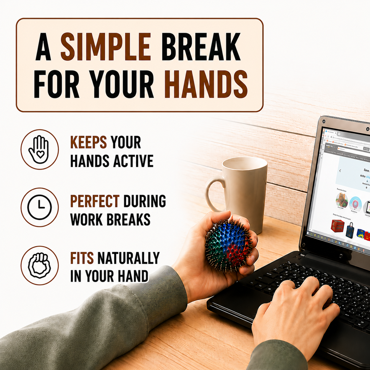 HAND / FOOT MASSAGE BALL FOR BEST MASSAGE THERAPY