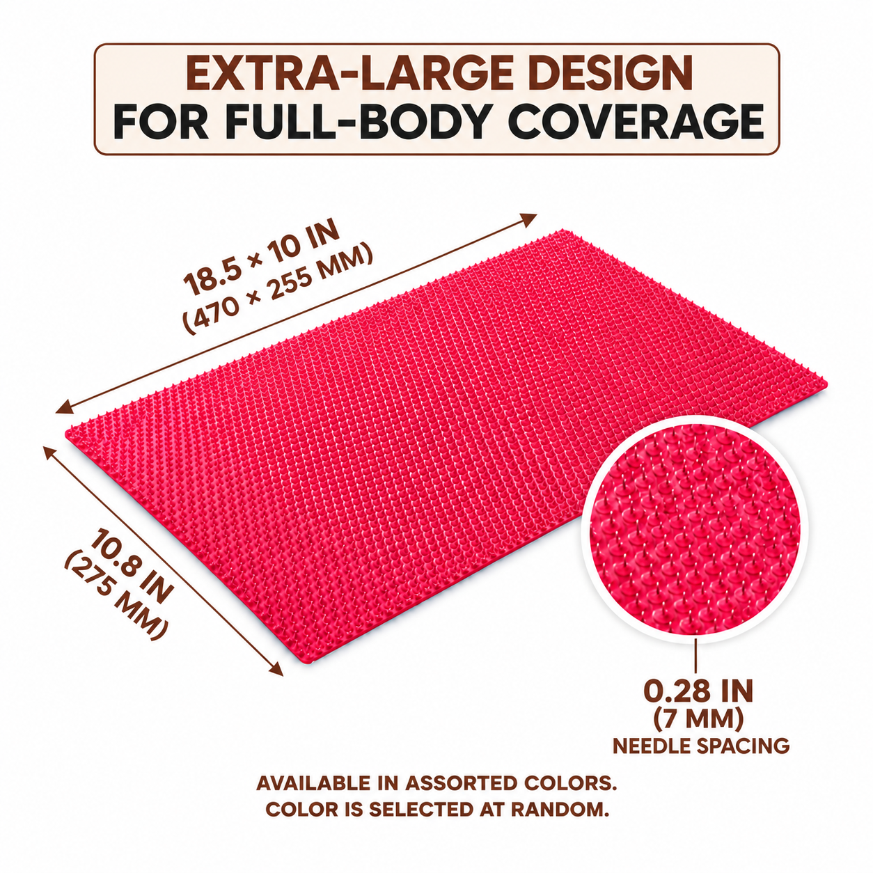 ACUPRESSURE MAT BIG PAD MASSAGER & APPLICATOR LYAPKO