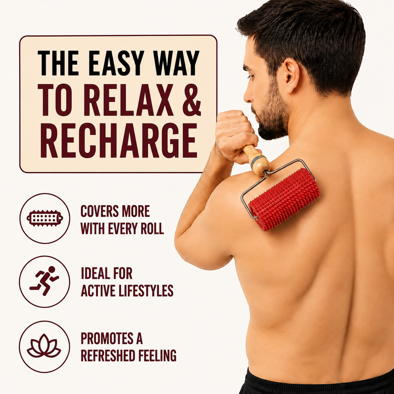 BIG ROLLER ACUPUNCTURE SELF MASSAGER