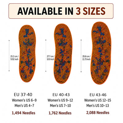 ACUPUNCTURE INSOLES FOR FOOT MASSAGE AND SPECIAL THERAPY (SMALL)