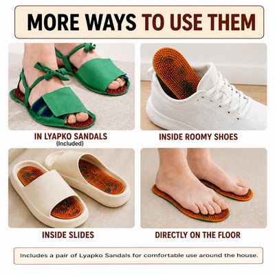 ACUPUNCTURE INSOLES FOR FOOT MASSAGE AND SPECIAL THERAPY (SMALL)