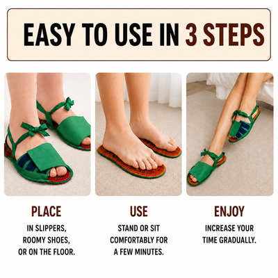ACUPUNCTURE INSOLES FOR FOOT MASSAGE AND SPECIAL THERAPY (SMALL)