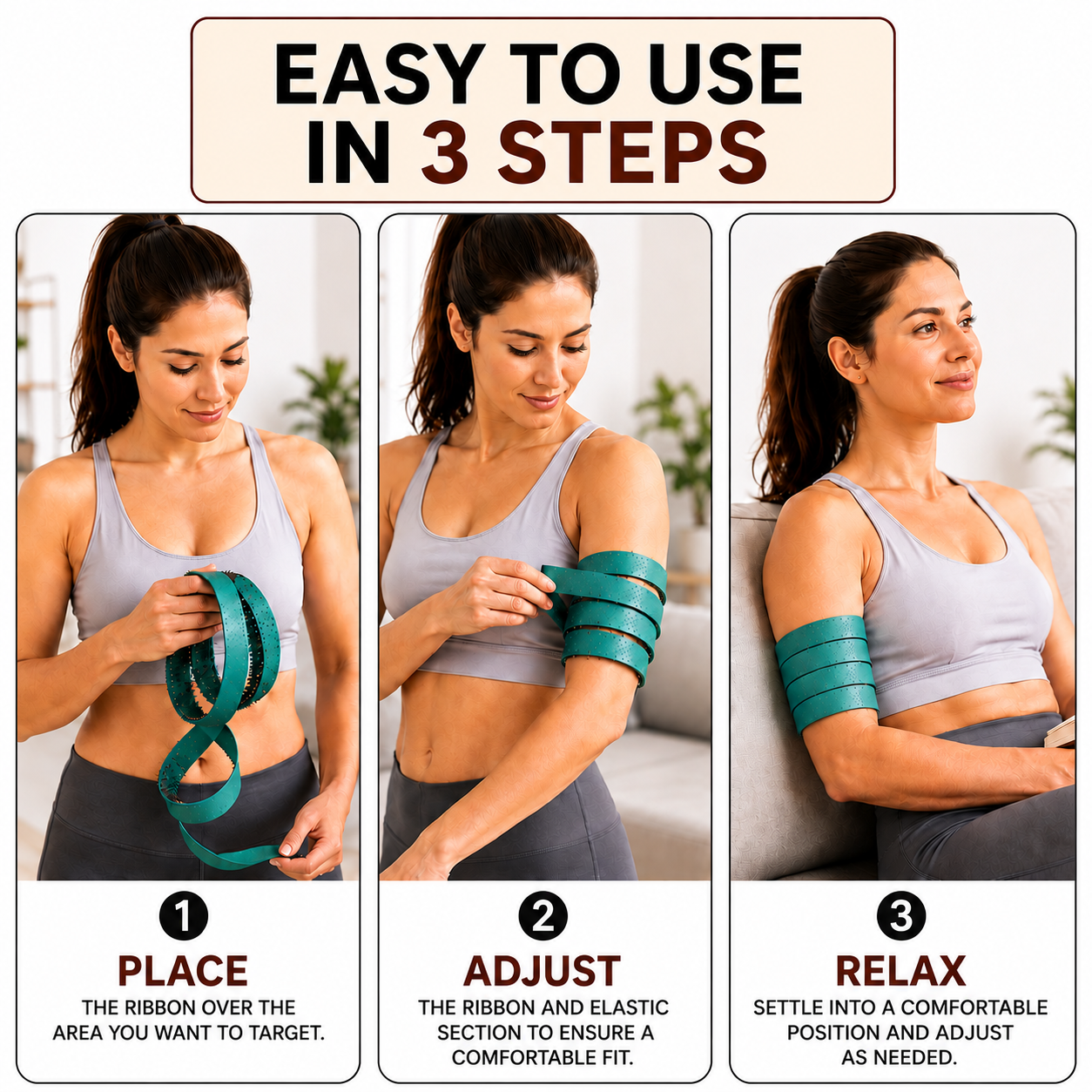 ACUPUNCTURE MAGIC RIBBON HEALTH BELT (Extra SMALL) (3 SECTIONS)