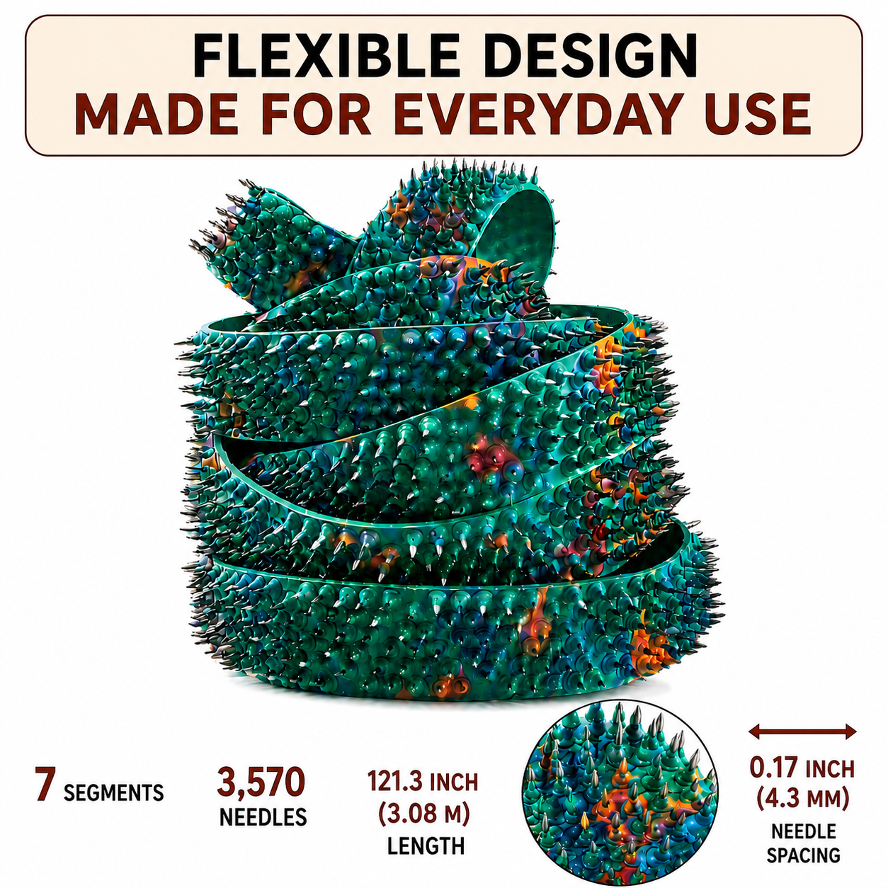 ACUPUNCTURE MAGIC RIBBON HEALTH BELT (MEDIUM) (7 SECTIONS)