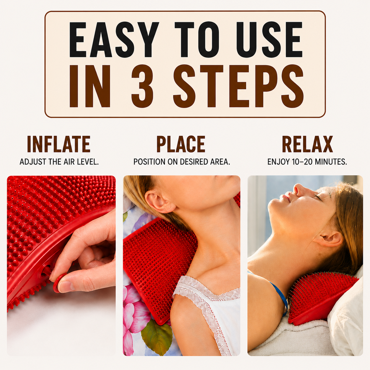 Pillow Acupuncture Applicator 5.8 AG 1792 Needles Pillow Massager