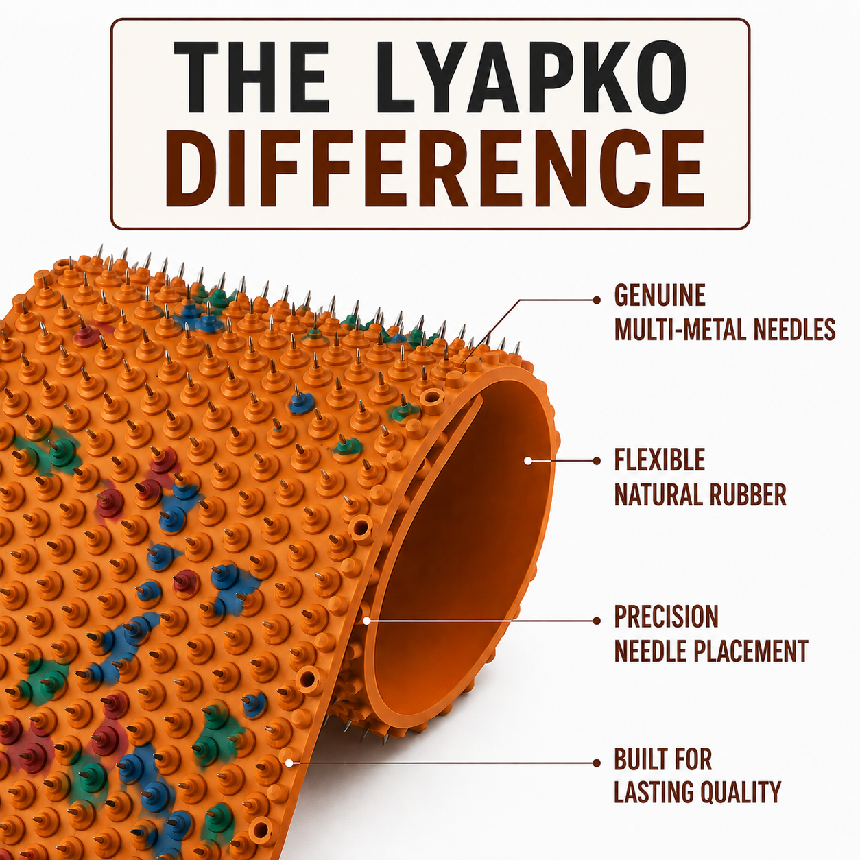 LYAPKO Flat Acupuncture Applicator POPULAR 7,0 Ag 591 Needles Premium Acupressure