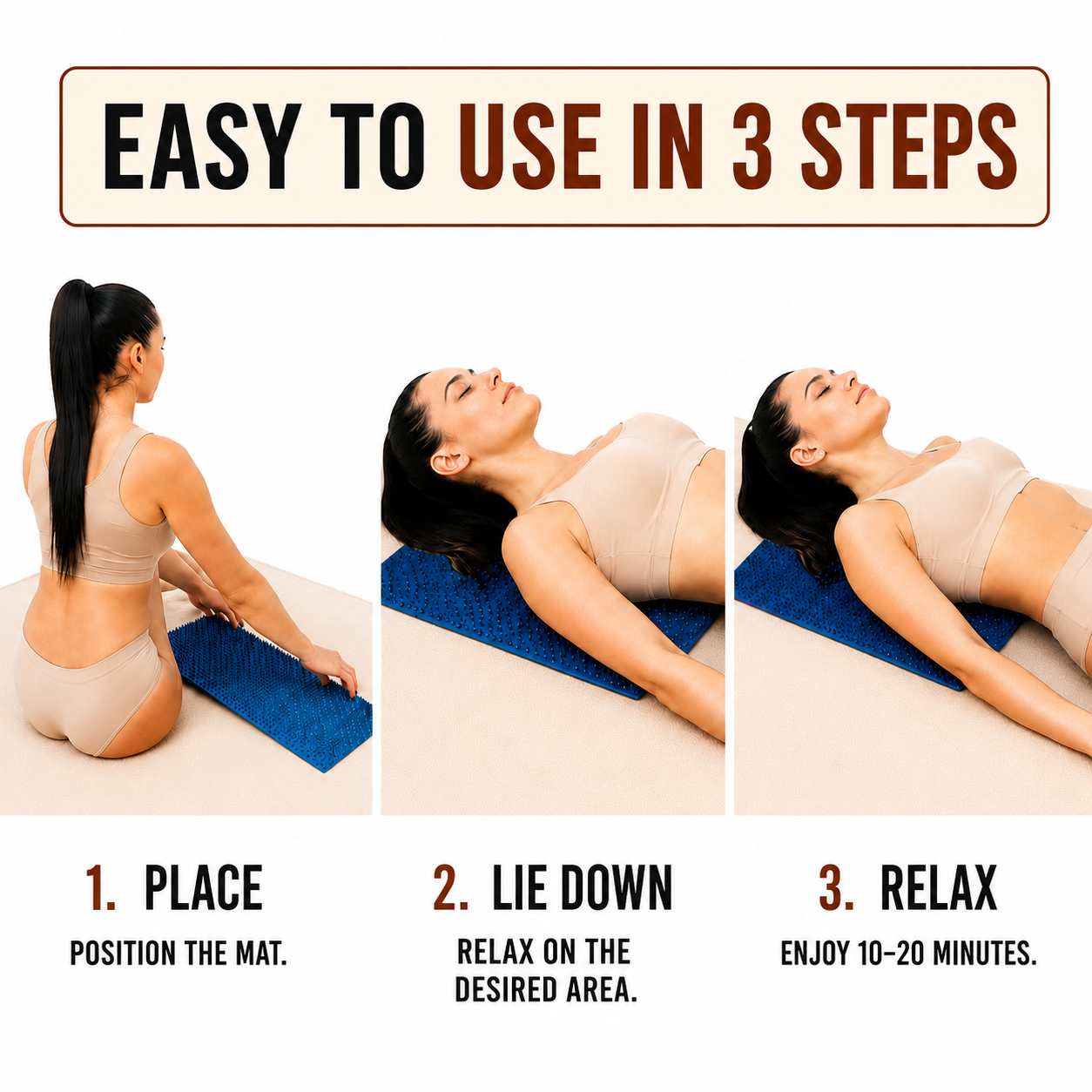 ACUPUNCTURE MAT QUADRO 6.2 FLAT MASSAGER  FOR THICK SKIN