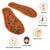 ACUPUNCTURE INSOLES FOR FOOT MASSAGE AND SPECIAL THERAPY MEN (LARGE)